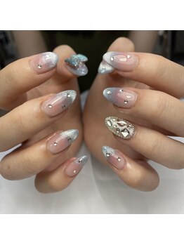 東海最大級ネイルサロン by レディスペネイル 名駅店/チーク×マグネットネイル