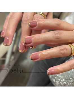 イベル 神戸三宮店(ibelu)/ミラーフレンチネイル