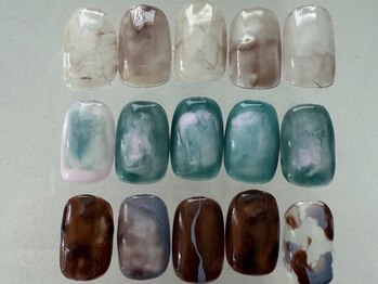 スー 表参道店(Su___)の写真/3種類のサンプルデザインから選べる、シンプルニュアンスアート★奥行きのあるデザインを♪【¥9,350～】