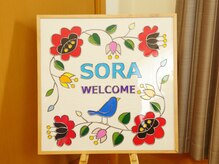 エステサロン 空/ウェルカムボード