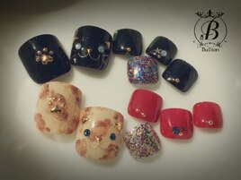 猫ネイル　フット