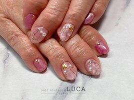 M-632 大人可愛いハートネイル