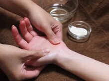 ラクシア(Rakushia)の雰囲気(オプションのハンドマッサージ+500円でスクラブハンドに変更可)