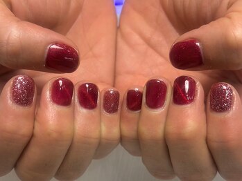 レイネイル(Ray nail)/深みレッドの大人マグネット