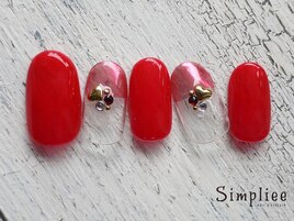 【HAND】ハーフデザインネイル