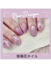 紫陽花ネイル