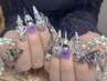 ☆《チップスカルプ》地雷量産系orキラキラパーツ120分パーツつけ放題¥14800