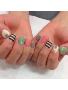 クリスタルネイル ボンベルタ橘店(CRYSTAL NAIL)/マットネイル