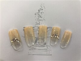 フレンチ風カラーグラデーション