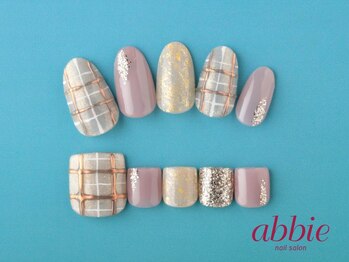 ネイルサロン アビー 宮益坂店(abbie)/チェック◇上¥13750/下¥13662