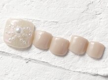 ジェミーネイル エビス(Jemiy nail ebisu)/フットパールリボン9200yen