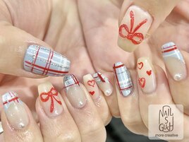 チェック/リボン/ハート/Y2K