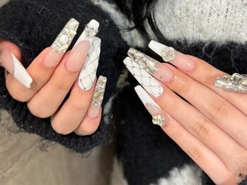 シーシーネイルサロン(CC)の写真/【スカルプ やり放題180分　¥13,800】デザイン自由♪技術力に定評有◎素敵なお手元叶えます♪