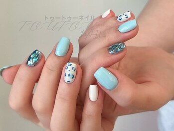 トゥートゥー(TOUTOU)/キラキラホロxヒョウ柄