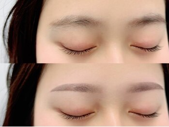 ラウレア(Laule'a)の写真/*ふんわり眉毛*骨格似合わせデザイン×眉カラーで一気に垢抜け◎メンズ眉毛も大歓迎♪メイクアドバイス付◎