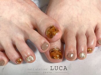 ネイルアトリエルカ(nail atelier LUCA)/W-279 大人上品べっ甲ネイル