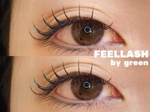 フィールラッシュ バイ グリーン(FEELLASH by green)/LEDエクステ120本(全体同じ)