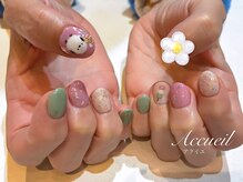 アクイユ 銀座店(ACCUEIL)/花より団子ネイル