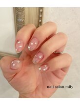 ミリー(mily)/クリアビジューネイル