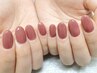 平日のみ【HAND】200色以上から選べる★うる艶ワンカラージェルネイル ¥6500