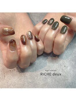 リッシュ ドゥ(RICHE deux)/秋色鉱物ネイル
