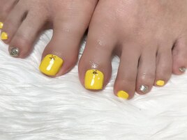 フット yellow×silver×star