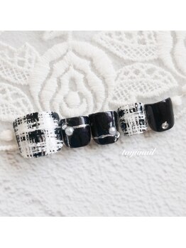 たゆ ネイル(たゆnail)/パラジェル冬フットネイル*