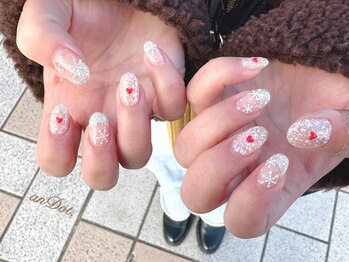 雪の結晶×ハート