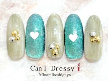 キャンアイドレッシー 南越谷店(Can I Dressy)/シンプルハートネイル