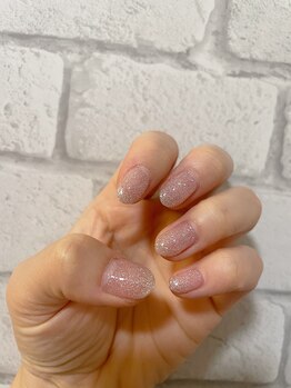 ナチュラルなフラッシュネイル