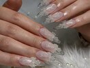 【人気透明ネイル】