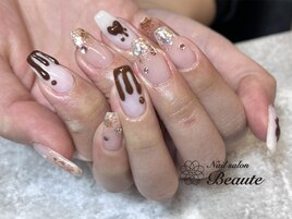 バレンタインネイル