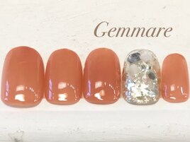 キラキラシンプルネイル