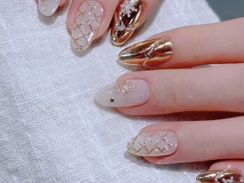 クイーンズネイルサロン(Queen's nail salon)/雪花デザイン