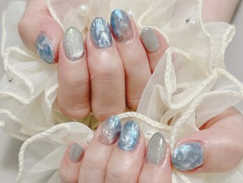 リライトネイル(Relight nail)/うるうるマグ×水面ネイル☆