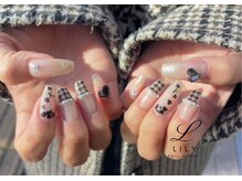 リリー 大阪駅前第一ビル店(Lily)/冬に大人気#千鳥柄ネイル