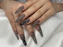 アモールビューティー 新宿店(Amor Beauty)/チップ長さだしアート2本ハート