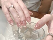 センスネイル(Sense Nail)/チークｘマグネットフレンチ