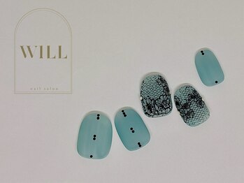 ネイルサロン ウィル 恵比寿(will)/ブラックレースネイル