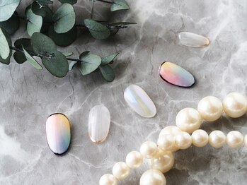 ソウ 難波店 nail salon Sou/カラフルマーブルnail