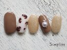 【HAND】カフェラテ風デザイン