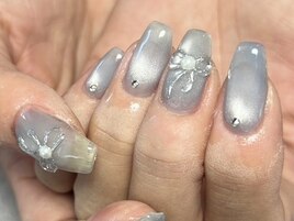 【パラジェル】リボンネイル