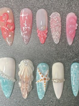 はにねいる(Hani Nail)の写真/持ち込みデザイン大歓迎◎アート経験豊富なスタッフによる技術をお財布に優しい価格で♪定額デザインもあり