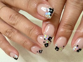 お花ホロネイル