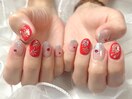 定額/花火ネイル/フィルイン