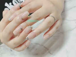 ガラスフレンチ×ストーン