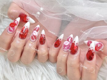 ラメール(La mer)/バレンタインネイル
