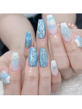 クイーンズビューティーサロン 新宿本店(Queen's beauty salon)/チップ長さ出し10本やり放題