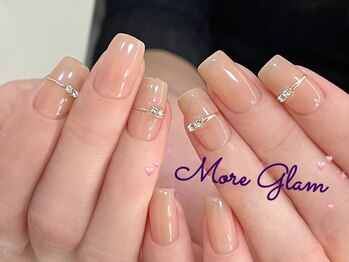 モアグラム 池袋東口店(More Glam)/指輪風ダイヤモンドネイル