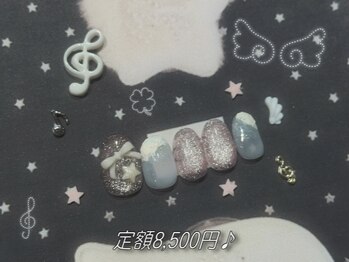 mimi.nail 吉祥寺 ウィッシュコア/バレエコア/長さだし/持ち込み/ガーリー/フィルイン/mimi course8,500円♪